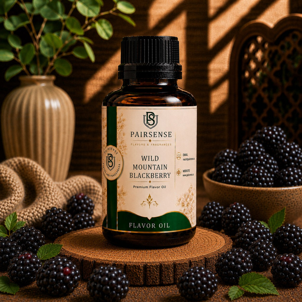 Pairsense Wild Mountain Blackberry premium flavour oil bottle