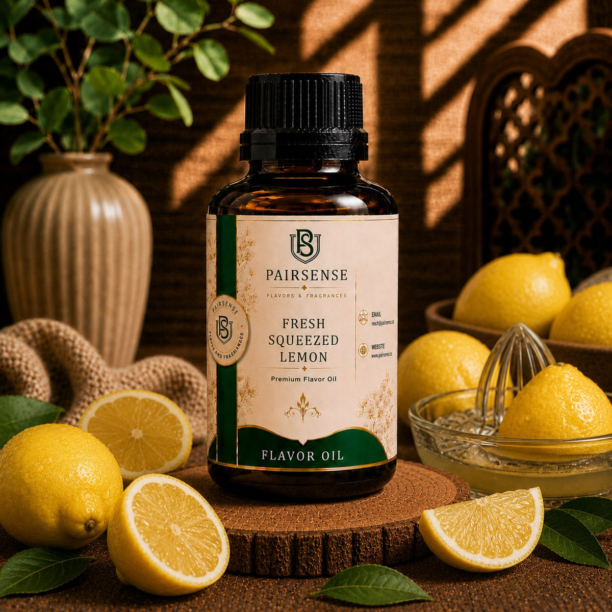 Pairsense Fresh Squeezed Lemon premium flavour oil bottle