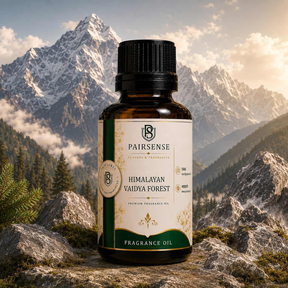 Pairsense Himalayan Vaidya Forest premium fragrance oil bottle