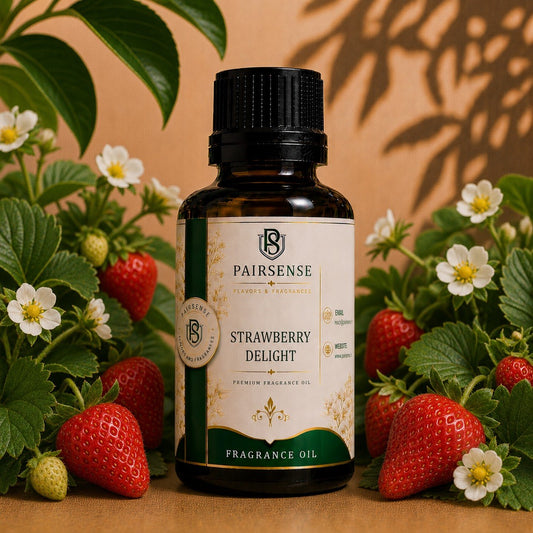 Pairsense Strawberry Delight premium fragrance oil bottle